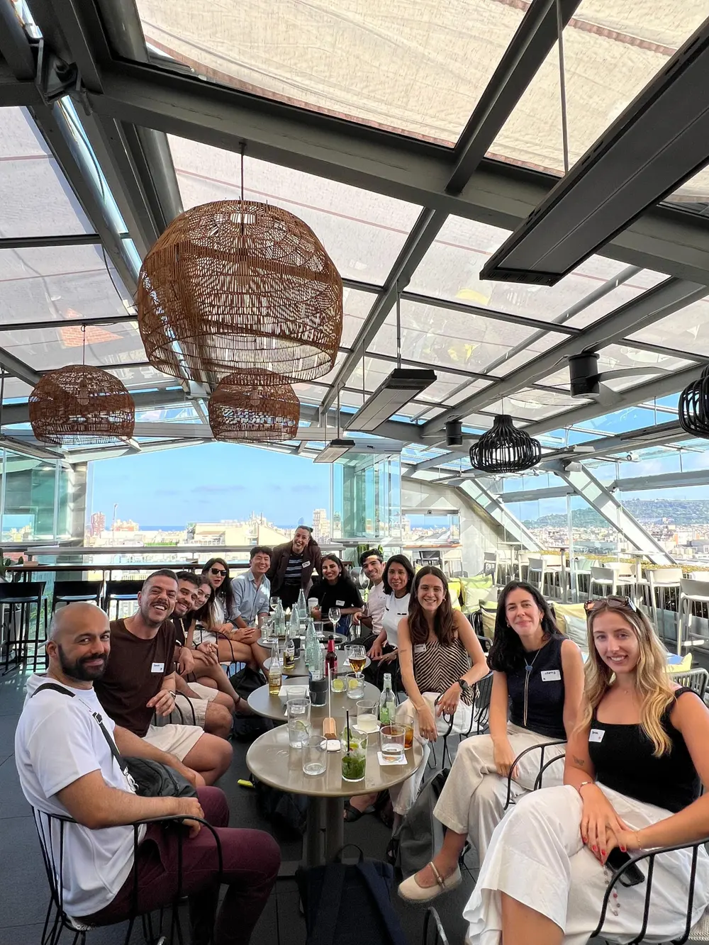 A PMM.BCN meetup on a Barcelona rooftop
